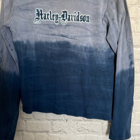 Harley Davidson Blue Ombré Top - Picture 2 of 8